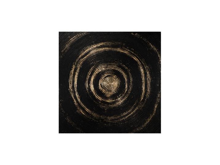 Handgemaltes Bild „Mandala in Schwarzgold“ 100 x 100 cm Schwarz, Gold Crea Collection