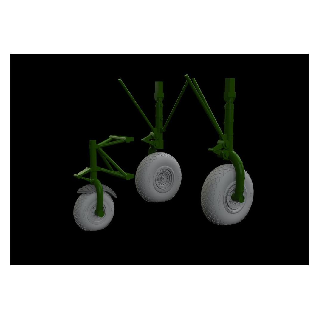 Eduard B-24 wheels (8spoke front wheel) for Hobby Boss (632145)