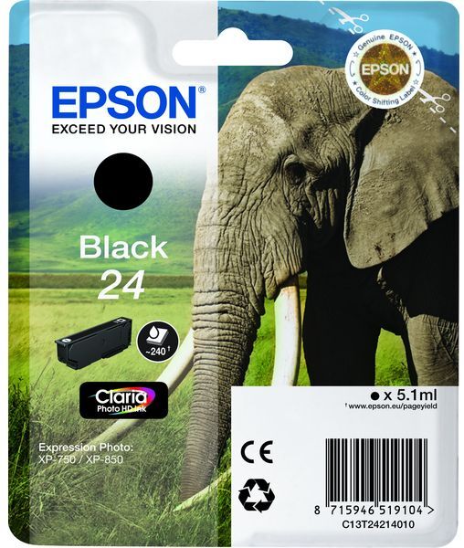 Epson 24 (C13T24214012) - Noir - Cartouche d'encre