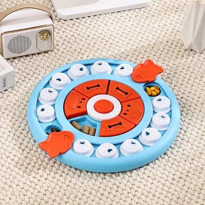 Uplifted Goods Interactive Dog Puzzle And Enrichment Toy blue 11in X 11in X 1.3in