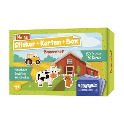 Meine Sticker + Karten + Box - Bauernhof, Set von , Circon Verlag GmbH, 978-3-8174-4699-5