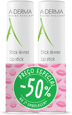 A Derma A-Derma Stick Labial - 4g (Pack Duplo)