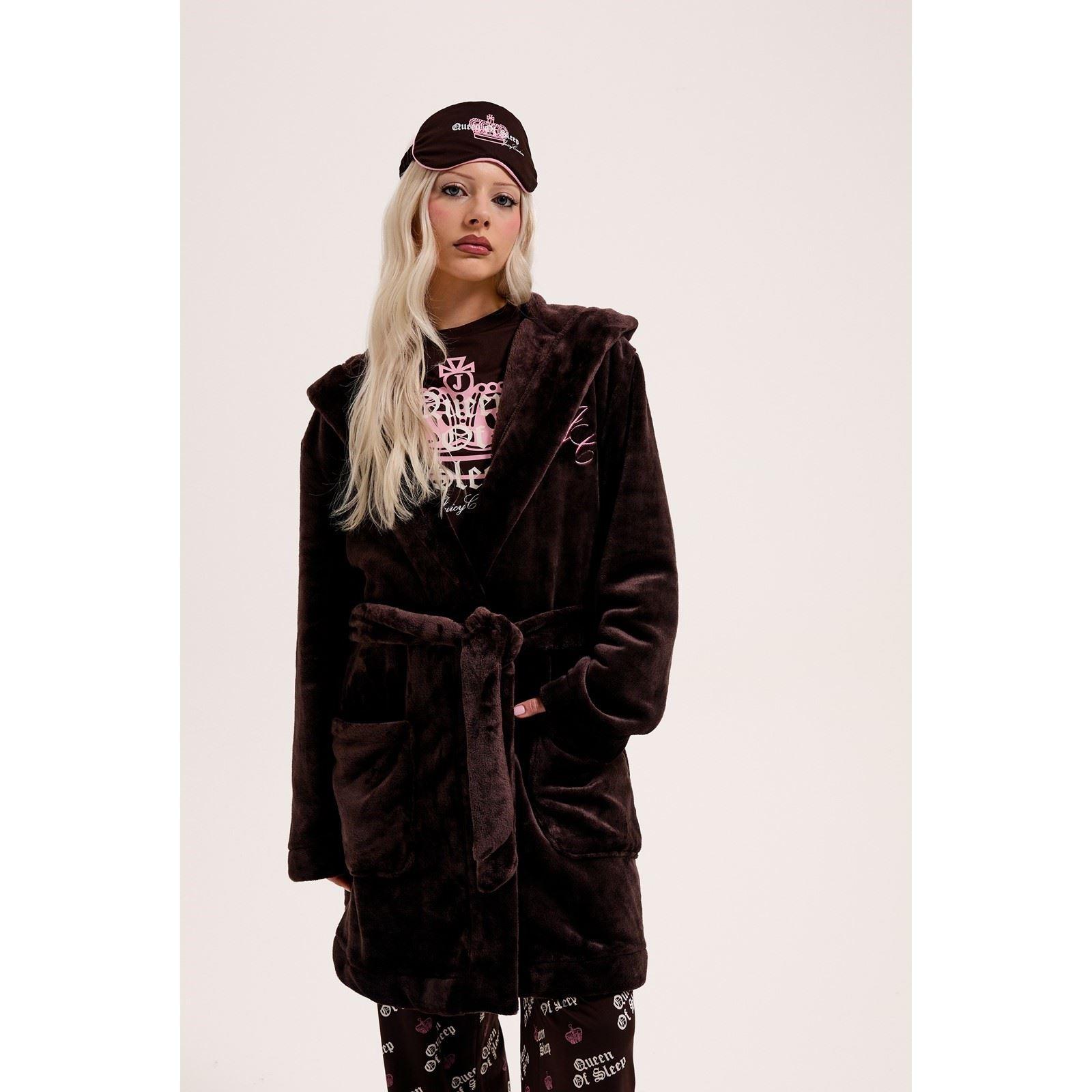 Juicy Couture Krone Polyester Damen Braune Loungewearrobe