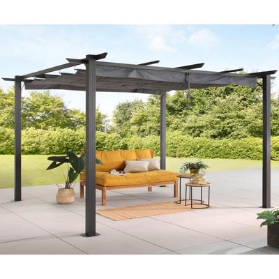 Pavillon-Ersatzdach KONIFERA "Tilos", grau, Pavillondächer, Stoffmaß ca. 245x330cm, mit PU-Beschichtung