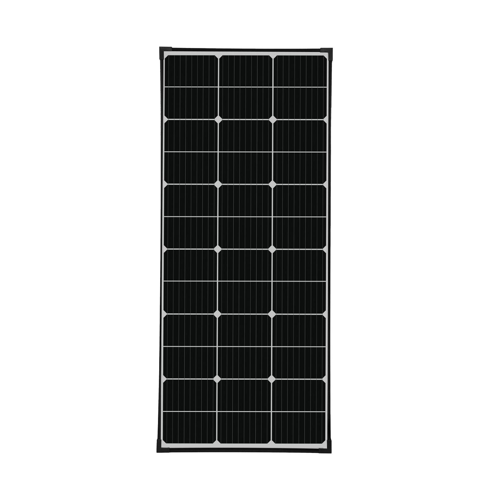 Enjoy Solar monokristallijn zonnepaneel 130W 12V met zwart frame en 166mm PERC-cellen