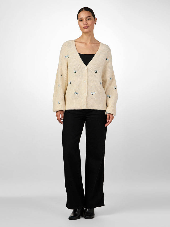 YAS Cardigan in Creme - XS
