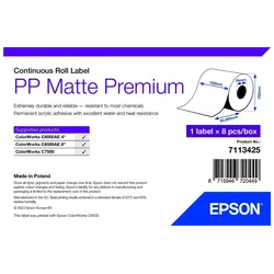 Epson, Etikettenrolle, Pp Matte Label Prem Continuous (102 mm)