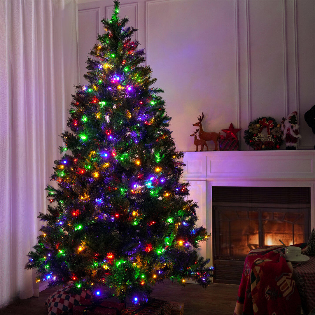 The Seasonal Aisle Stylish Green Christmas Tree Green 7 FT