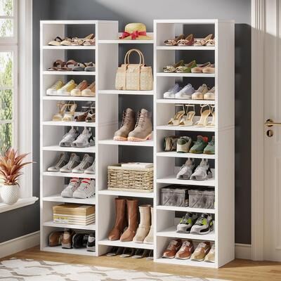 Bluebell 14-Tier Shoe Rack, 46 Pairs Freestanding Tall Entryway Shoe Organizer