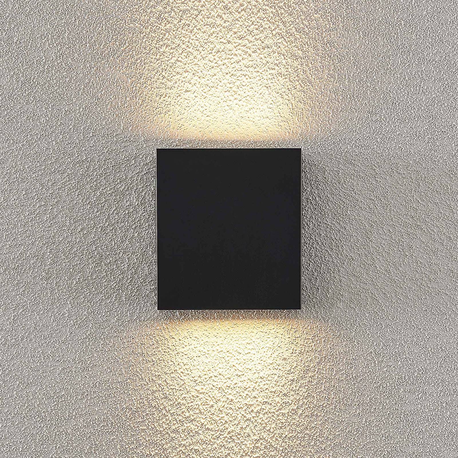 Led ulkoseinävalaisin Ugar Lindby, Musta, Synteettinen materiaali, Moderni,