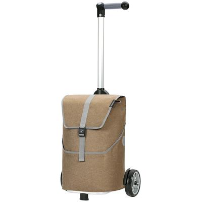 Einkaufstrolley ANDERSEN "Unus Mikkel", beige, Aluminium, Einkaufskörbe, inkl. 14 Liter Thermofach