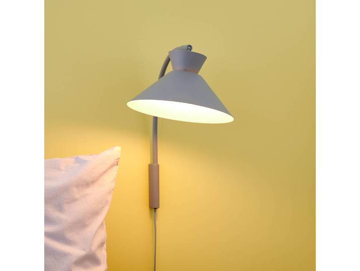 Nordlux Wandlampe Dial, alu / grau / zink, für Wohn- / Esszimmer, Metall, Skandinavisch, Wandleuchte, Wandlampe Innen