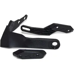 Racetech, Motorrad Zubehör, (RTECH) Handschutzhalterung HP3 Adventure Schwarz