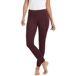 ARIAT Damen Thermo Reitleggings Attain winetasting, Hosengröße Ariat (Damen): X-Small