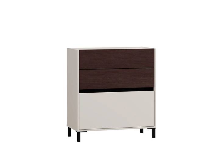 Kommode COLHIDA 3 Schubladen 40x80x88cm kaschmir melamin
