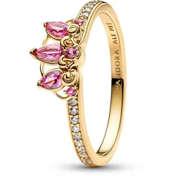Pandora 163651C01 Damenring Disney Prinzessin Rapunzel Tiara Goldfarben, 50/15,9
