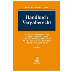 Handbuch Vergaberecht, Fachbücher von Marc Gabriel, Wolfram Krohn, Andreas Neun