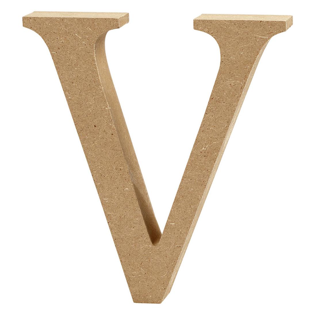 Creativ Company Letter V MDF 8cm, 1st. (5712854004053)