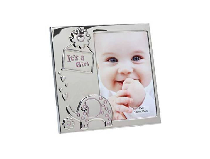 Deknudt Frame in de kleur zilver 'It's a Girl'