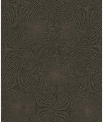 Brewster Zion Brown Starburst Wallpaper - 21in x 396in x 0.025in