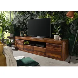 TV-Board Sheesham 200x45x50 walnuss gewachst TORONTO #251