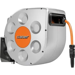 Claber, Gartenschlauch Aufbewahrung, Wandschlauchbox 30 meter Rotoroll Evolution (30 m)