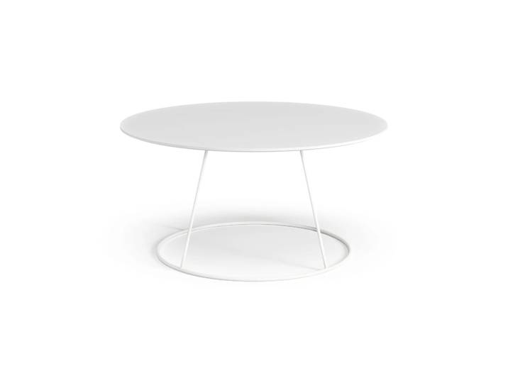 Swedese Breeze Tisch glatte Oberfläche Ø80cm Weiß