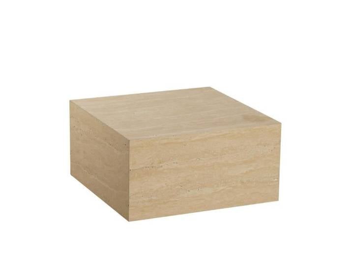 Livin24 Table basse Ace travertin 60x60x30