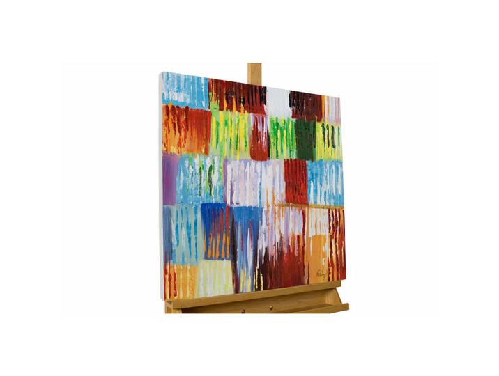 Kunstloft Acrylbild Handgemalt 60/60 cm, Mehrfarbig, Holz, 60x60 cm, handgemalt, Bilder & Rahmen, Bilder, Leinwandbilder