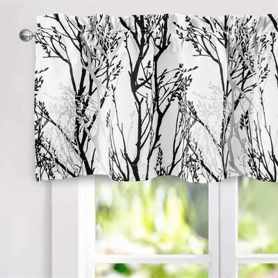 "Porch & Den Pagosa Tree Branch Lined Window Valance - 52"" width x 18 "" length"
