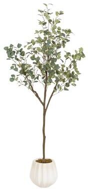 Kate and Laurel Eudora Faux Eucalyptus Tree