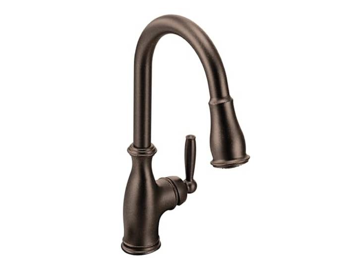 Moen 7185orb Brantford one-handle Hohe Arc Pull-Down-Küchenarmatur, Öl eingerieben Bronze