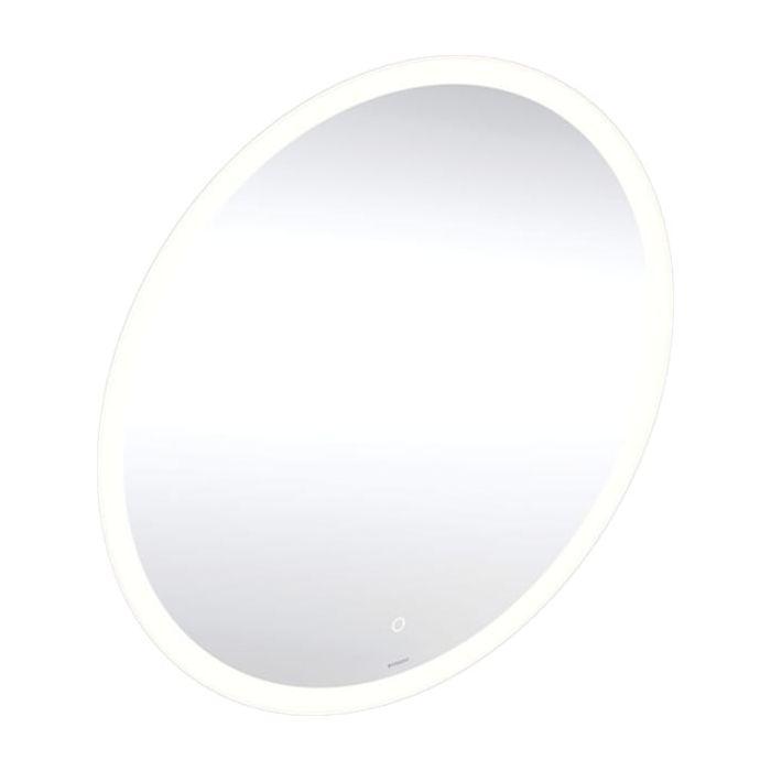 Geberit Option Round Lichtspiegel 502797001 60 cm, direkte/indirekte LED-Beleuchtung, Touch-Sensor, Orientierungslicht