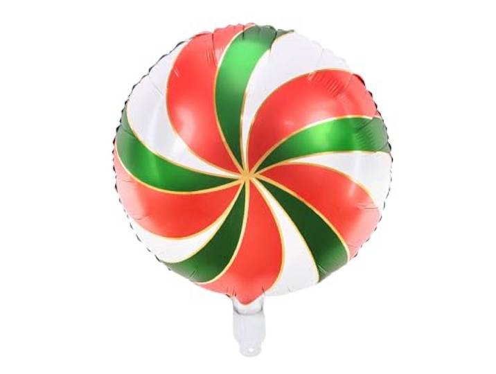 Folieballon Mylar in de vorm van Candy hond Kerstmis rond 35 cm