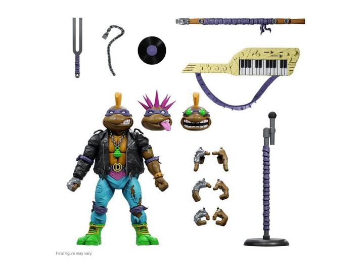 Super7 Actionfigur Teenage Mutant Ninja Turtles Ultimates Punker Donatello 7 Inch Actionf