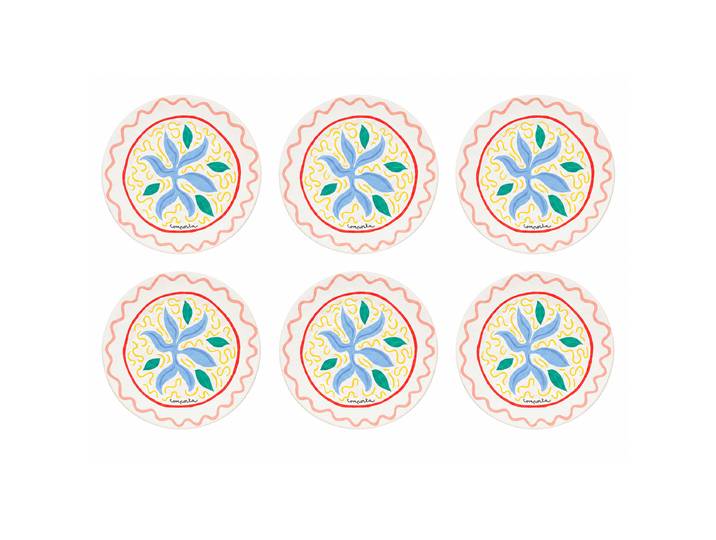 Speiseteller Summer Bliss Seaw 6er-Set Ø 27cm Multicolor