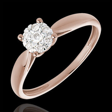 Edenly Verlobungsring SolitÃ¤r RosÃ©gold
