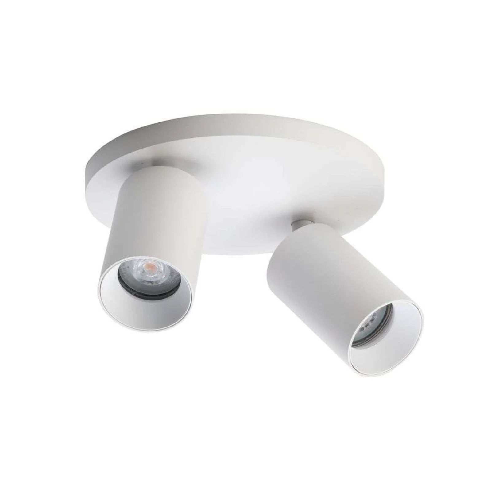 Antidark SpotOn Circle2 Plafond en Wandlamp Wit Aluminium
