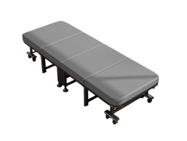 Xumh2024-3 Klappbett Klappbett mit Rollen, Bequeme und platzsparende Lösung(Schwarz,Klein)