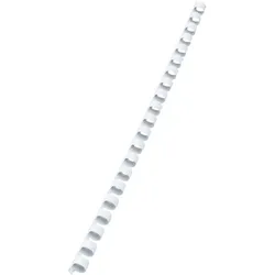 GBC Kunststoff Plastikbinderücken Weiß 10 mm 65 Blatt DIN A4 100 Stück
