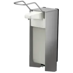 MediQo-line Seifenspender langer Hebel Edelstahl 1 L Universalspender Flüssigseife, Handdesinfektion, Lotionen