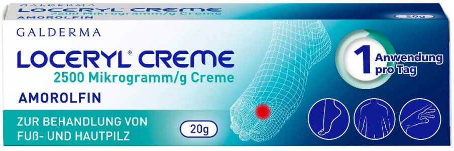 Loceryl Creme bei Fuß- und Hautpilz 20g