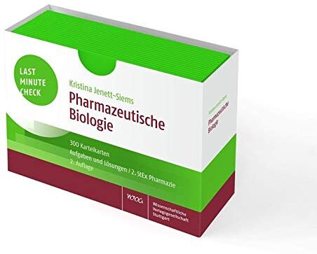Kristina Jenett-Siems - Last Minute Check - Pharmazeutische Biologie: 300 Karteikarten mit Aufgaben und Lösungen / 2. StEx Pharmazie - Preis vom 11.10.2026 03:10:56 h