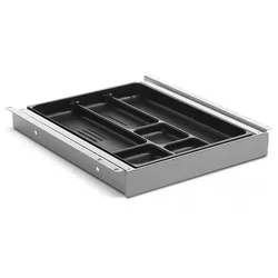 TecLines TUS014A ausziehbare Unterbau Schublade S, Aluminium