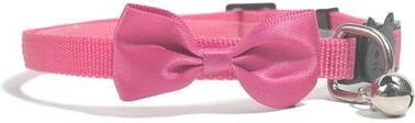 Uplifted Finds Charming Adjustable Multicolor Pet Bowtie Collar With Safety Bell Accent For Cats And Puppies rose Color