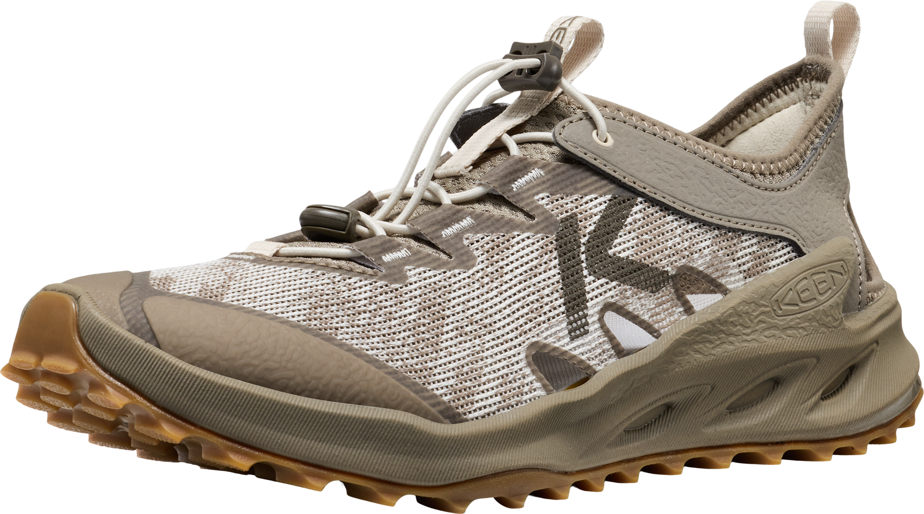 Sandale KEEN "ZIONIC ADV", Herren, Gr. 40, Synthetik, beige (monochrome, brindle), Textil, Schuhe Sandale, atmungsaktiver Outdoorschuh monochrome, brindle 40, Synthetik