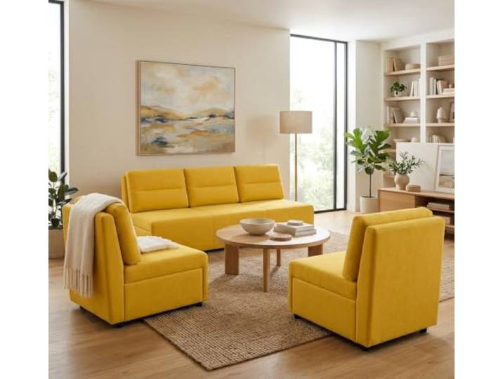 Family Meble Kimo Sitzgruppe, Sofa und 2 Sessel – Grün – 23