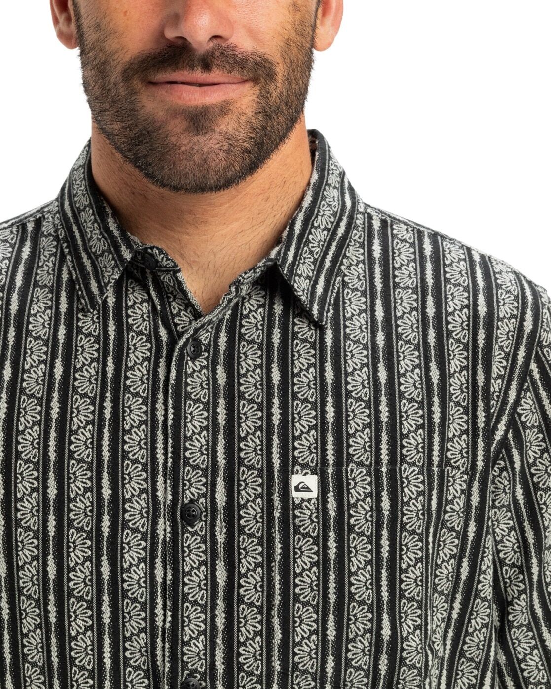 Funktionshemd QUIKSILVER "Street Way", Herren, Gr. M, schwarz (schwarz street way), Obermaterial: 100% Baumwolle., Hemden Funktionshemd schwarz street way M