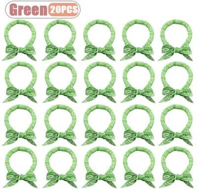 Inspire Select Summer Pet Cooling Scarf Ice Collar Reusable Breathable Cooling Bandana For Dogs & Cats Outdoor Heat Relief green 20 Pcs