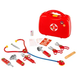 Theo Klein 4383 Arztkoffer | 14-teiliger Doktorkoffer mit Stethoskop, Thermometer, Spritze und praktischem Tragegriff